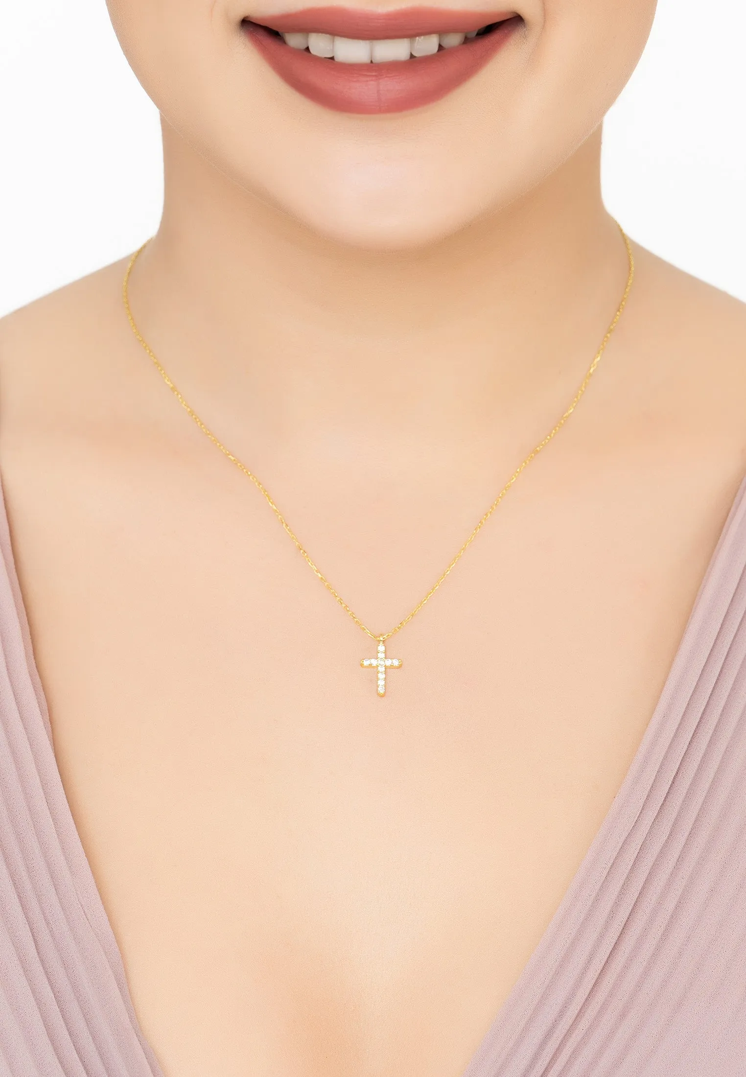 Divine Fashion Pendant Necklace Gold