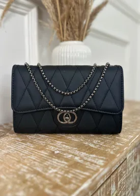 Elsa Black Quilted Bag