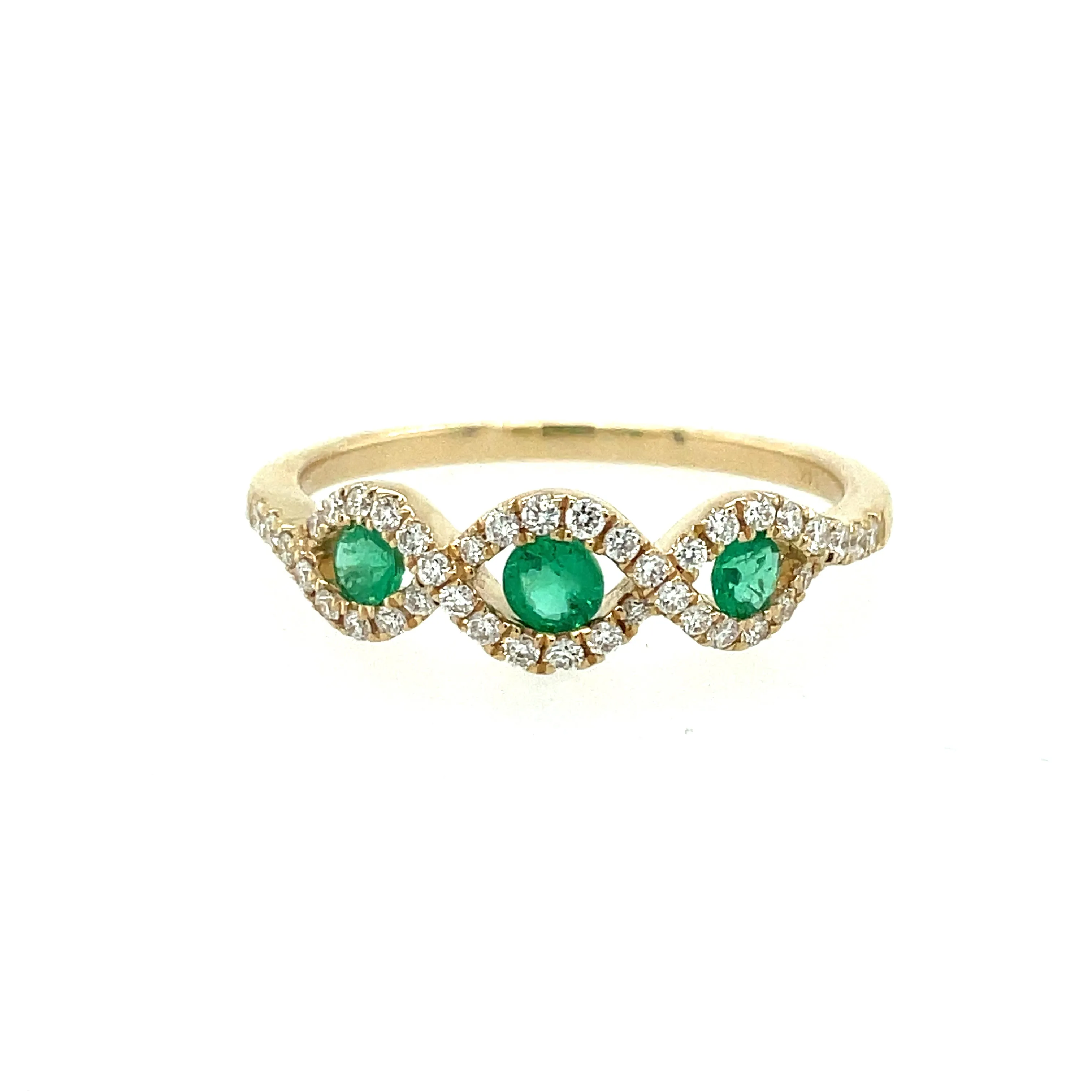 Emerald and Diamond Fashion Ring