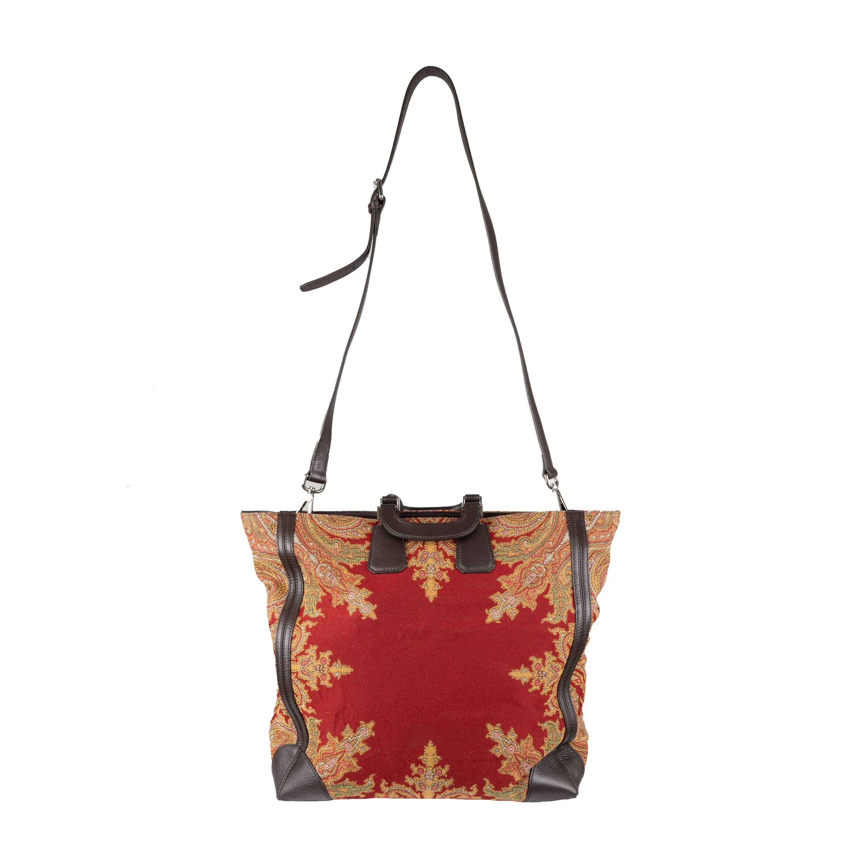 Etro Paisley Print Canvas Tote Bag - '10s