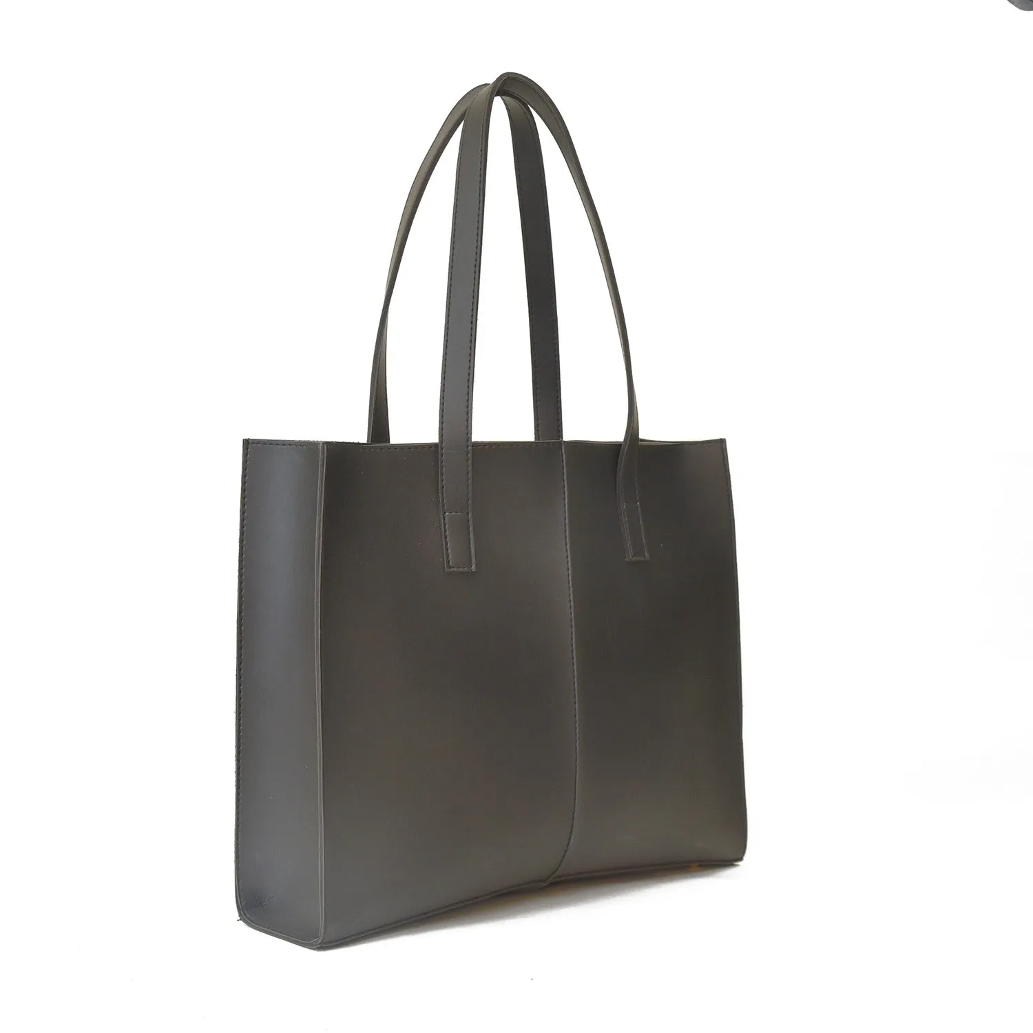 Everyday tote shoulder bag black