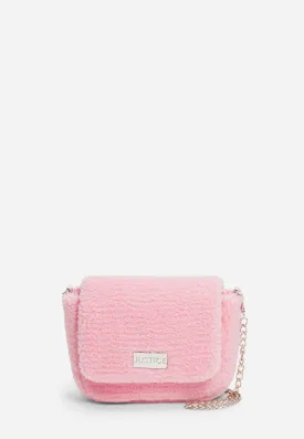 Faux Sherpa Crossbody Bag