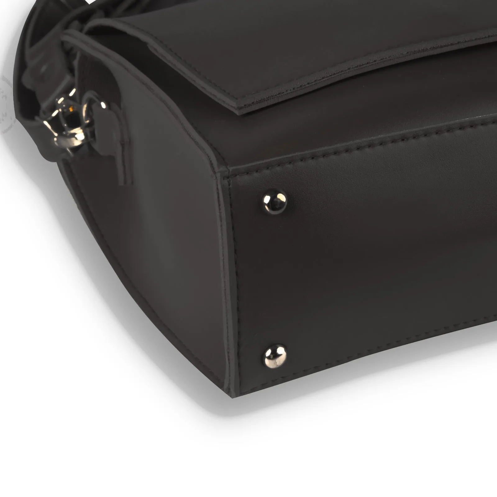 Fiona Flap Black Handbag