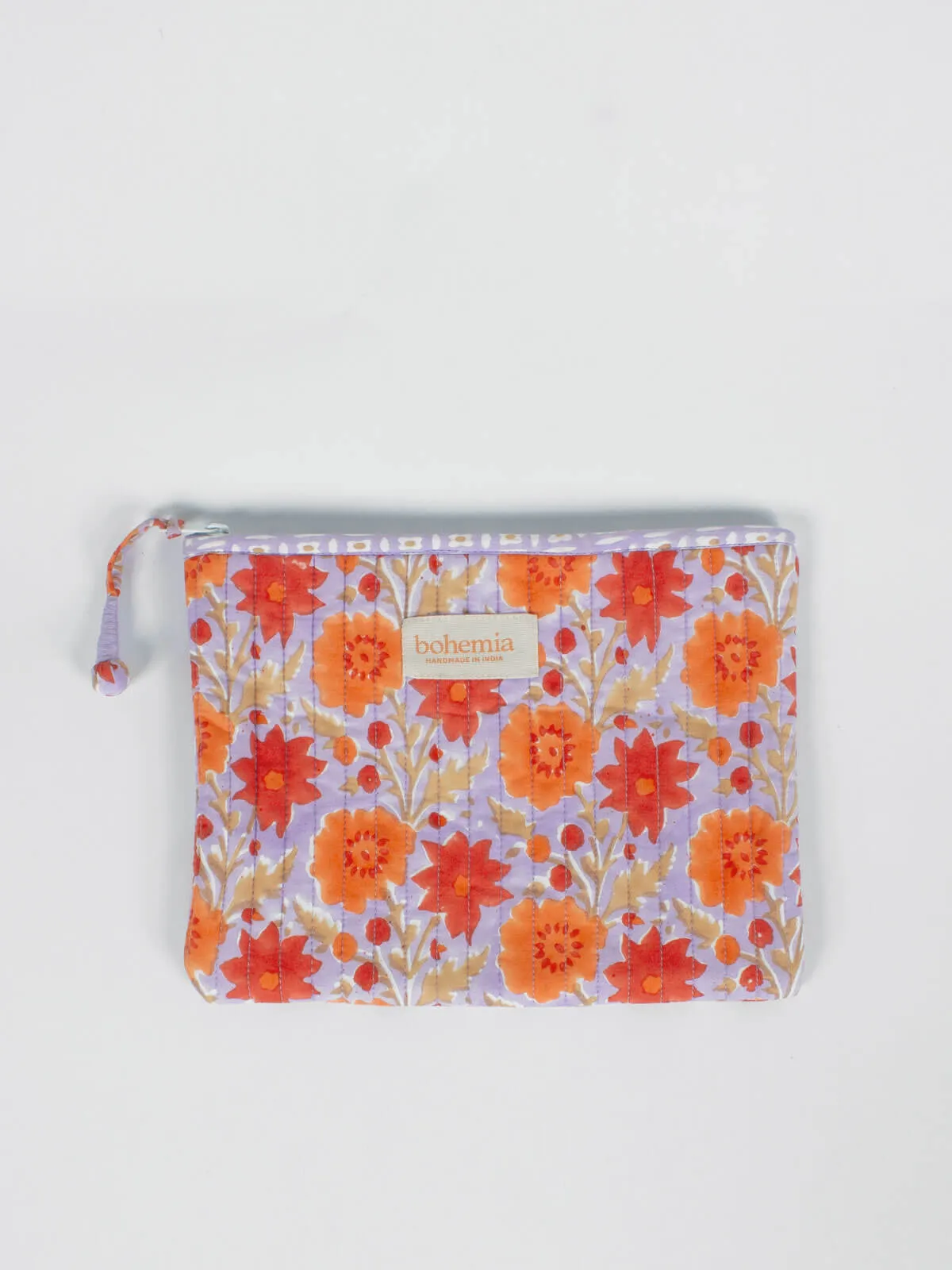 Floribunda Zip Pouch, Lilac