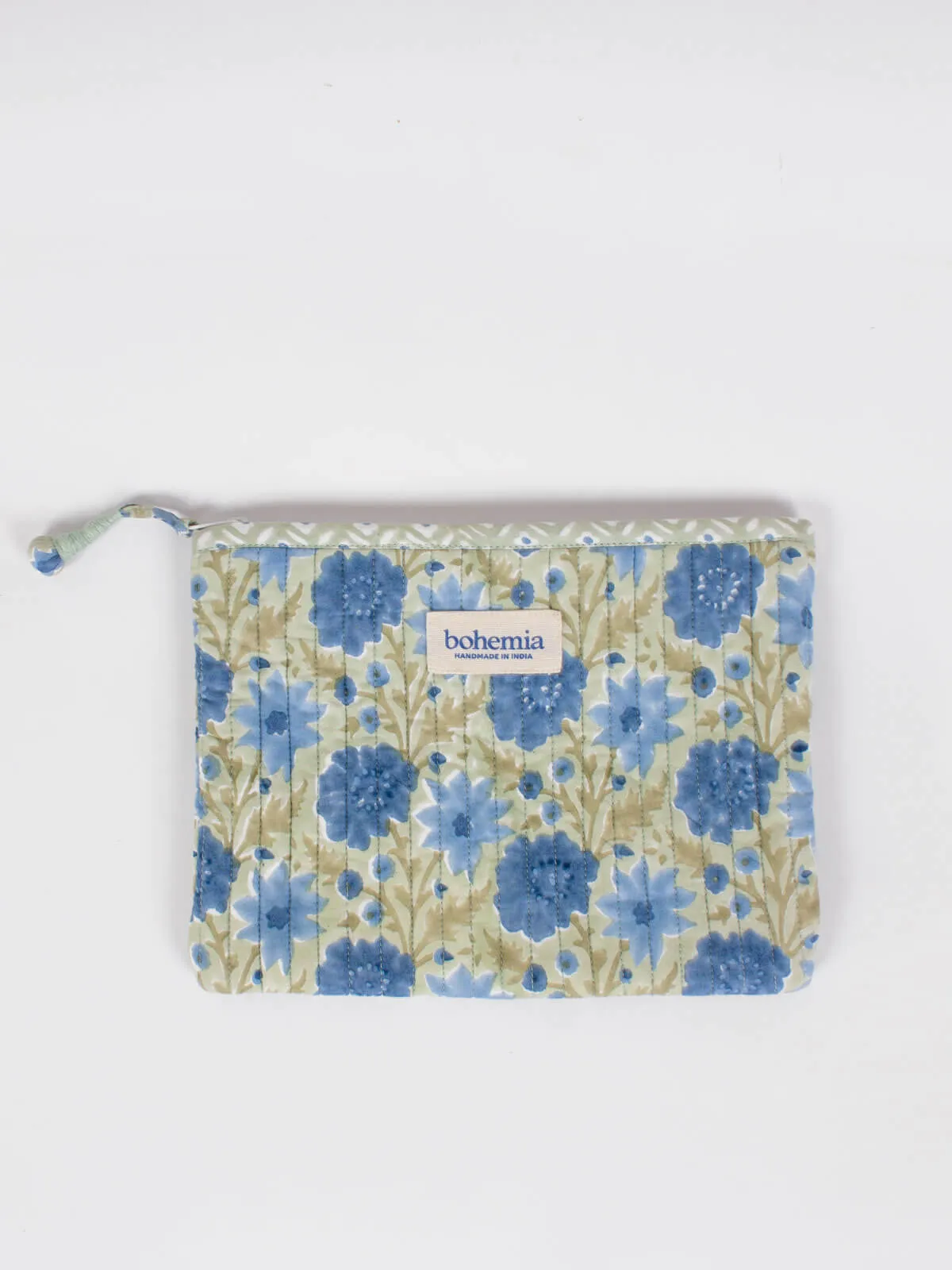 Floribunda Zip Pouch, Sage