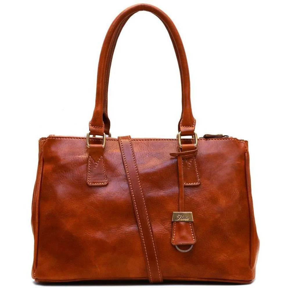 Floto Leather Roma Satchel Bag