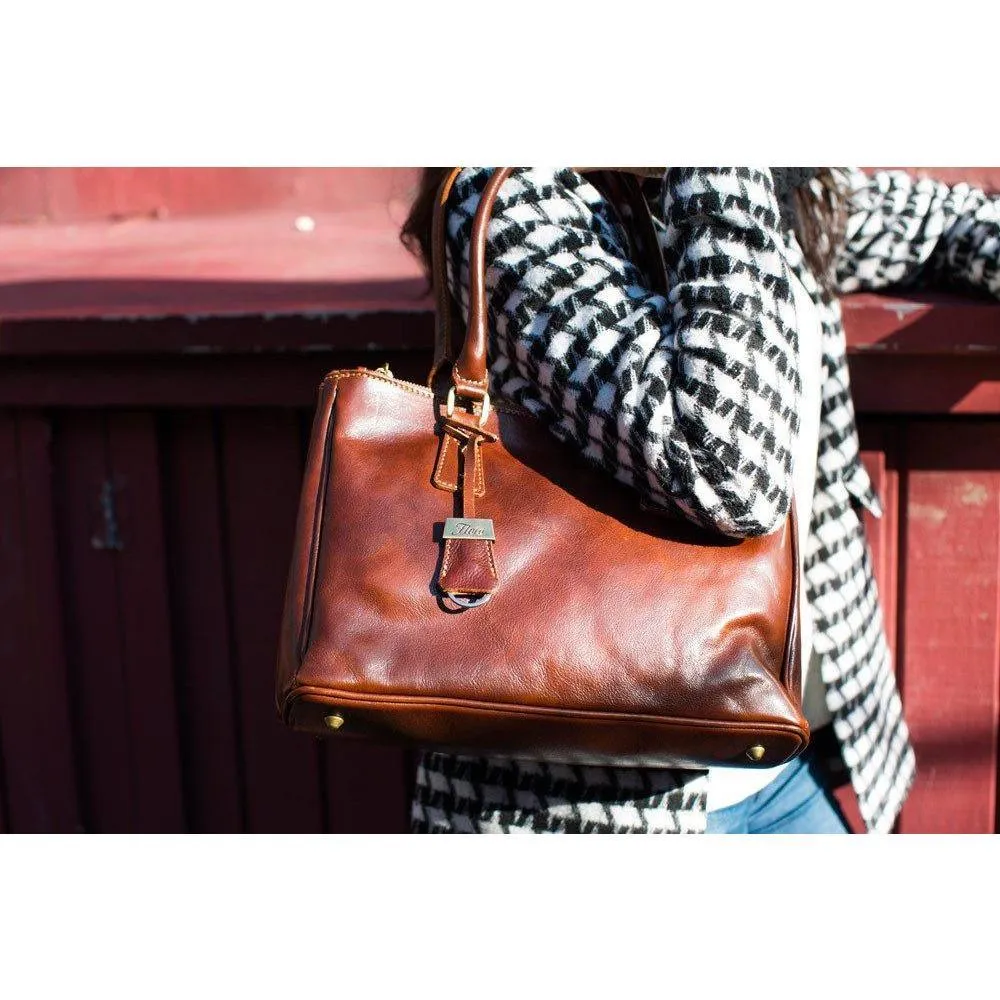 Floto Leather Roma Satchel Bag