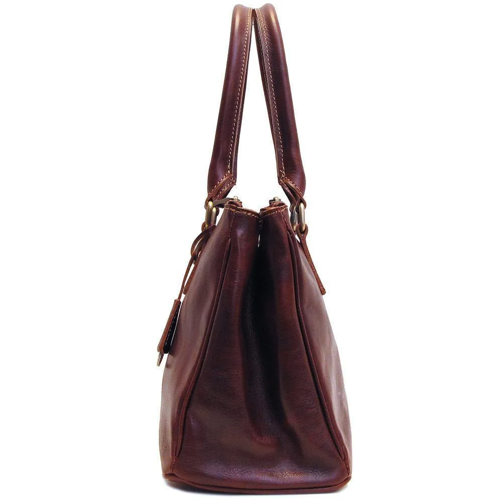 Floto Leather Roma Satchel Bag