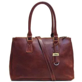 Floto Leather Roma Satchel Bag