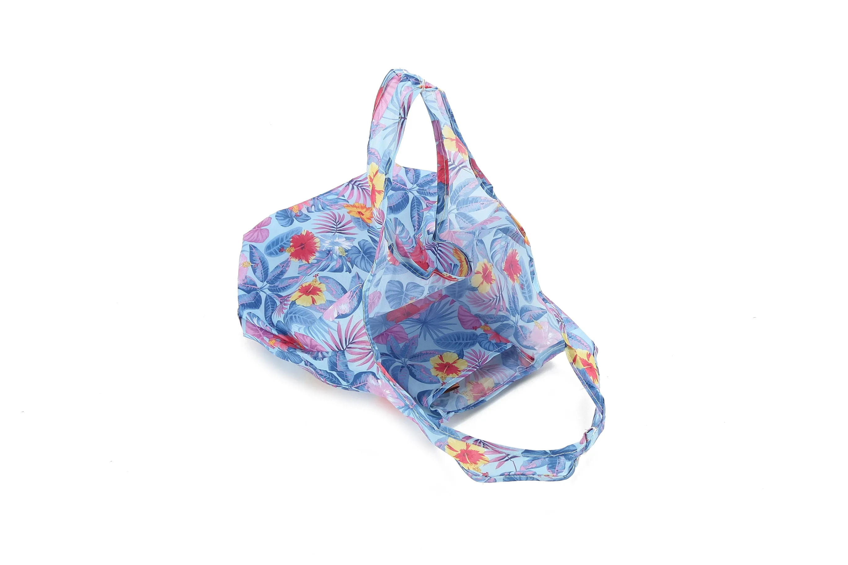 Foldable Bag Joy Floral Blue