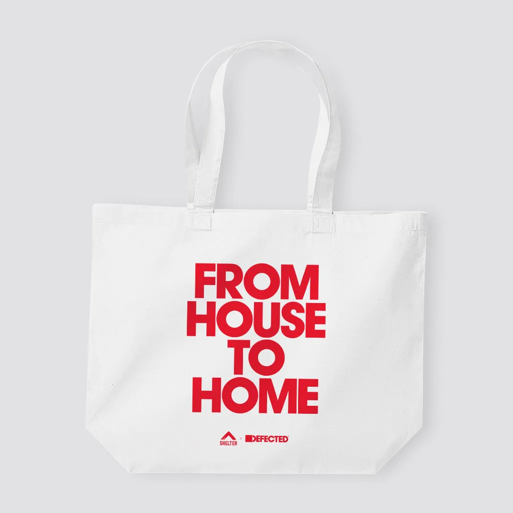 From House To Home Tote Bag - White