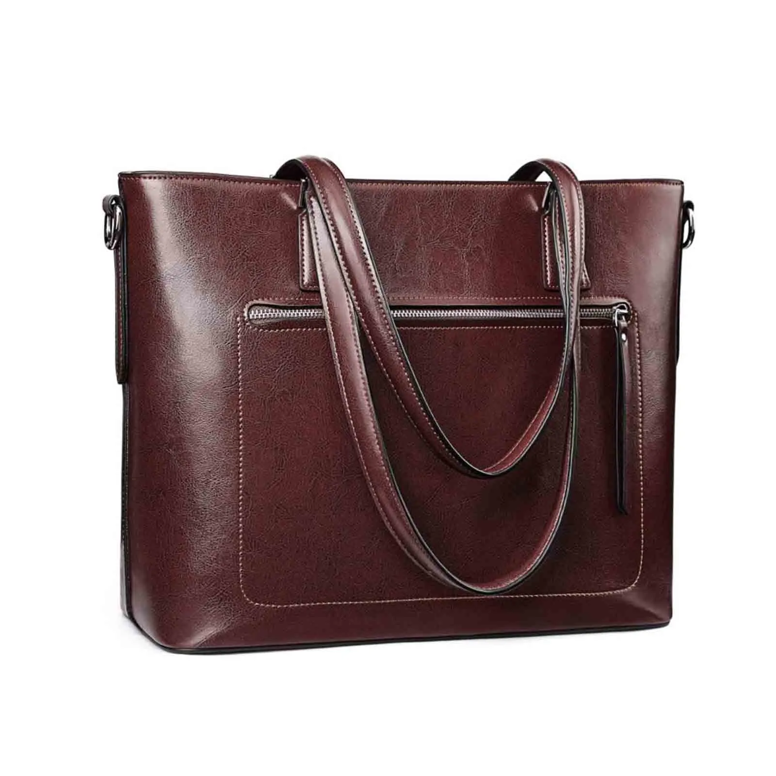 Genuine Leather Work Tote