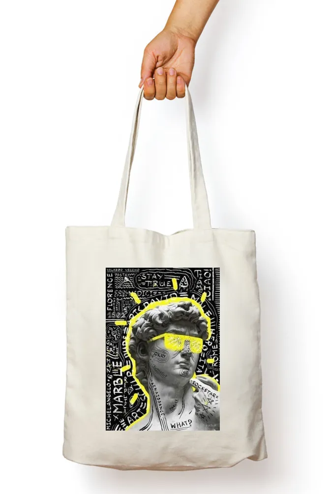 Greek Graffiti Abstract Tote Bag