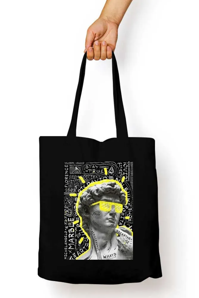 Greek Graffiti Abstract Tote Bag