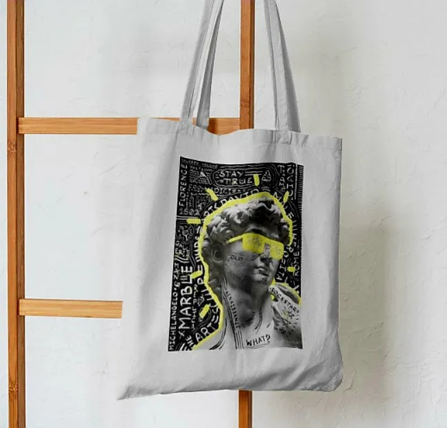 Greek Graffiti Abstract Tote Bag