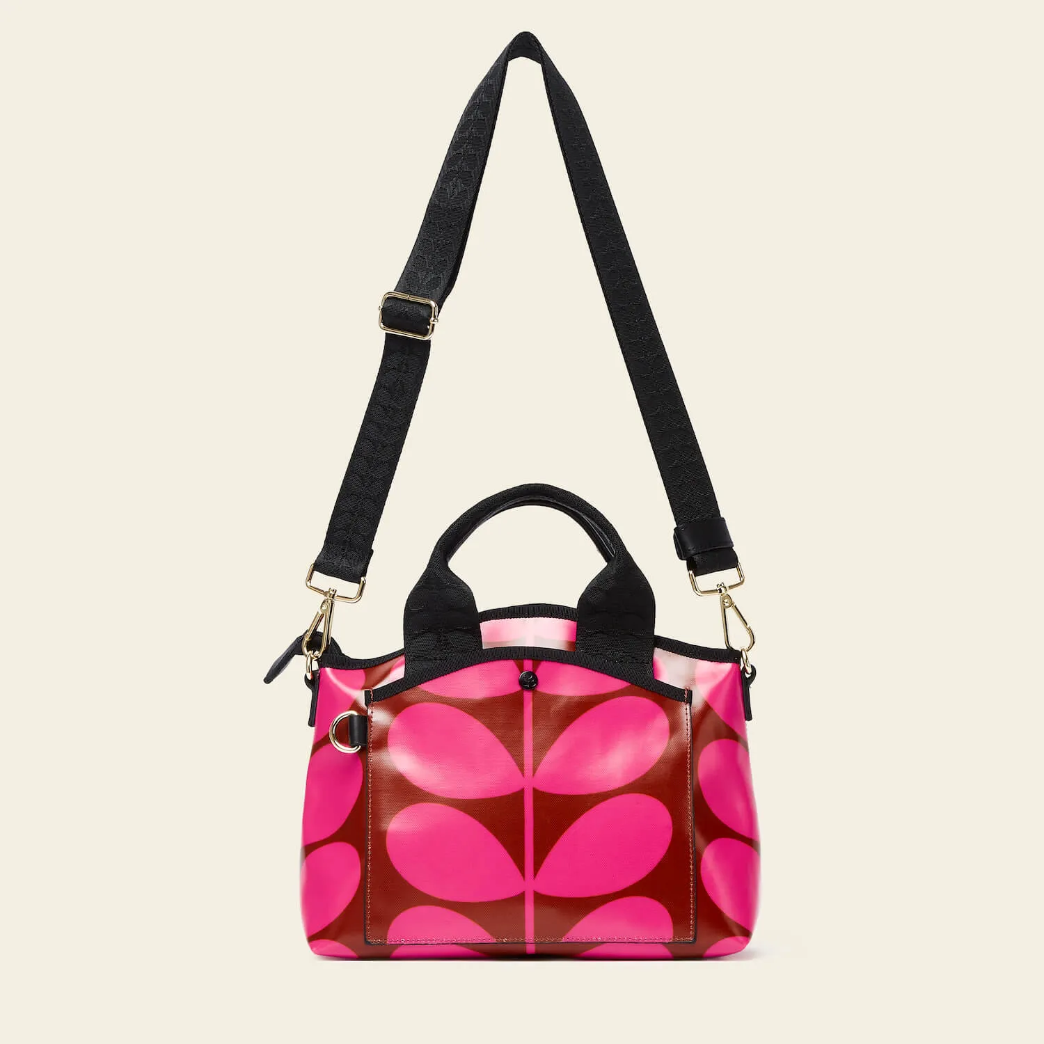 Hand Carry Handbag - Solid Stem Cerise