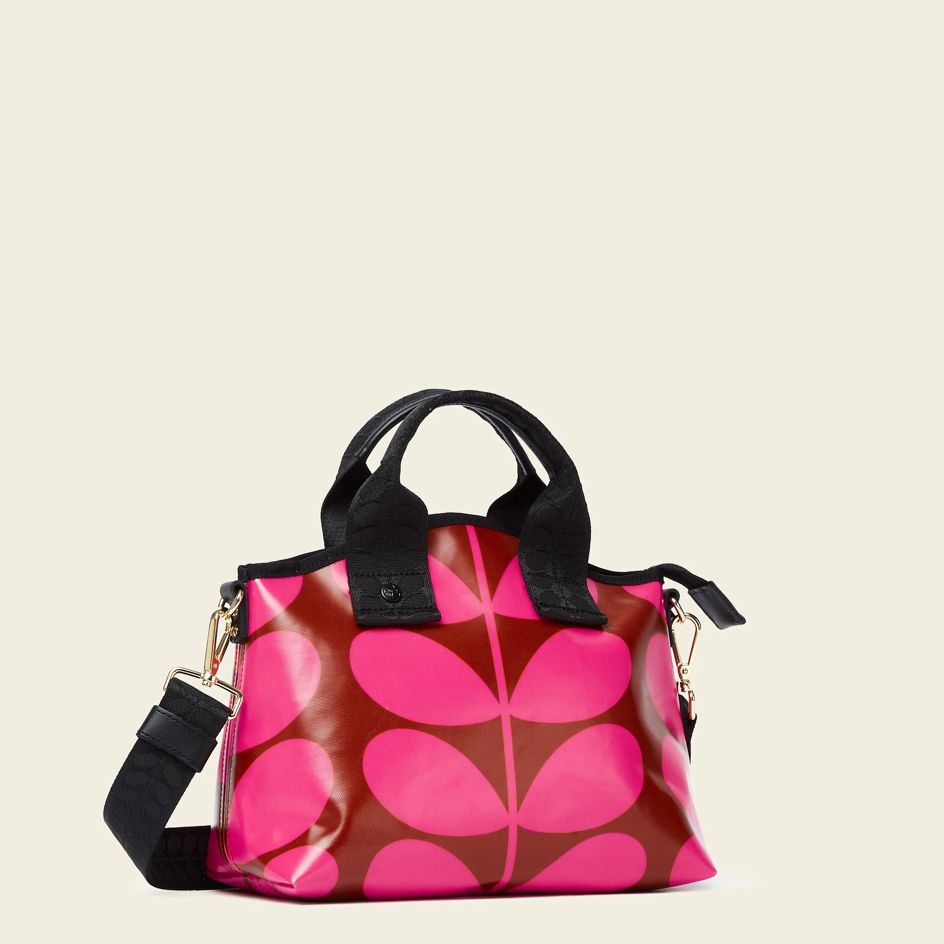 Hand Carry Handbag - Solid Stem Cerise