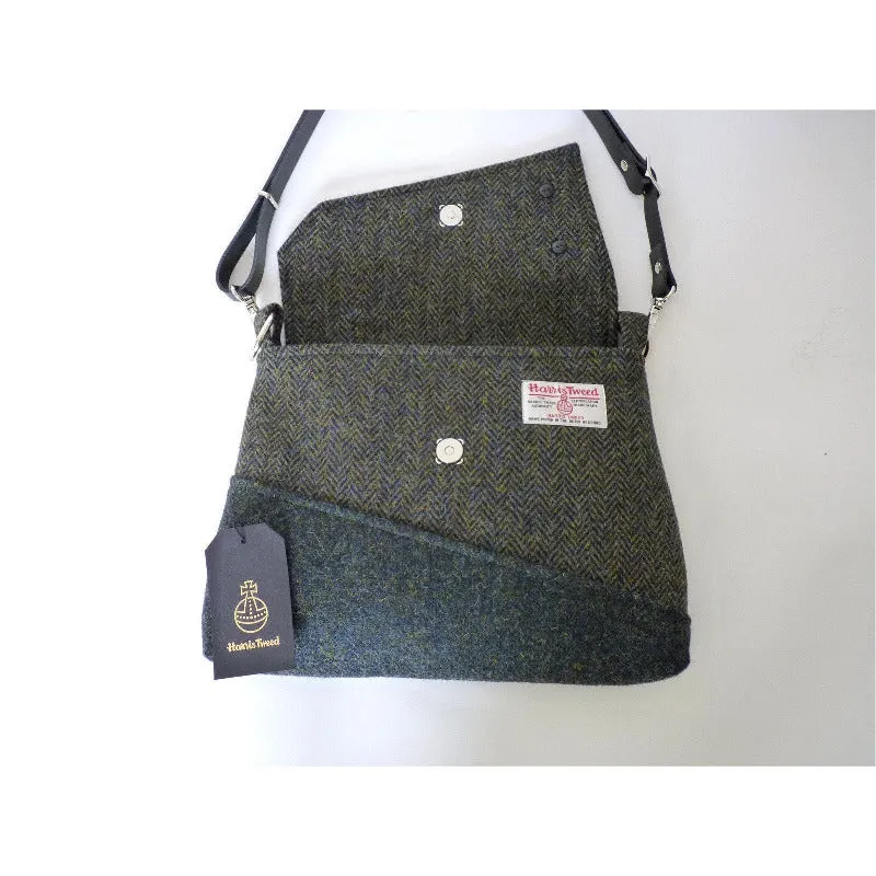 Harris Tweed Bag - Sedgeford Shoulder Bag - Blue Green