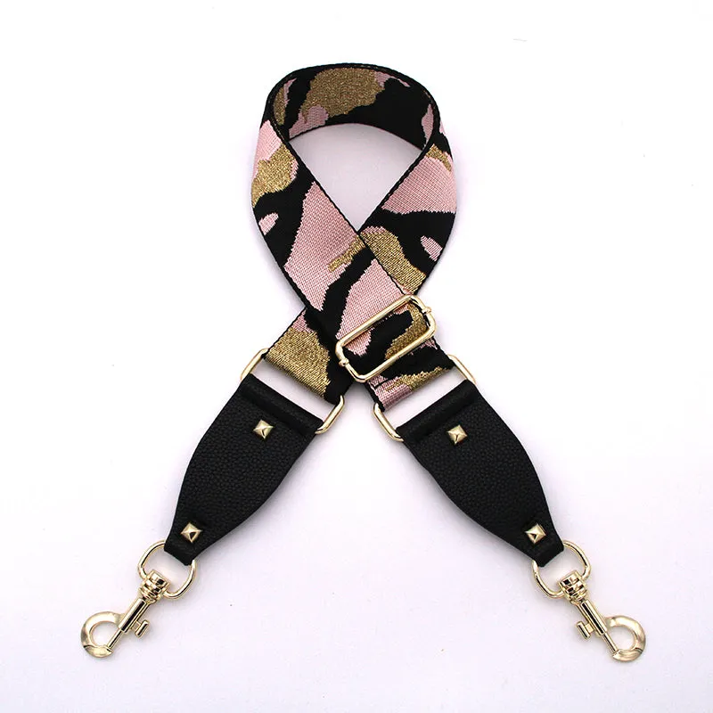 Hi Ho & Co Bag Strap Pink Gold Camo