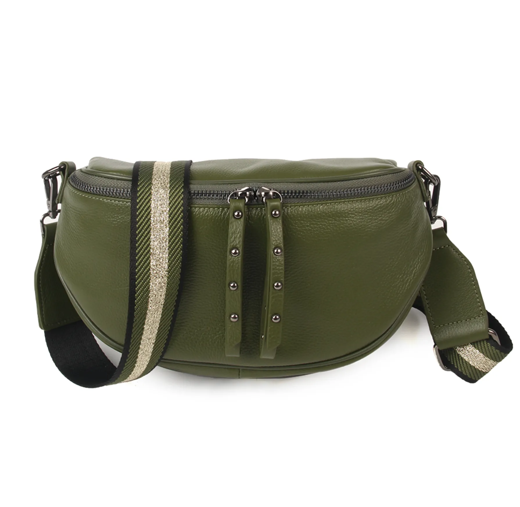 Hi Ho & Co New Rocker Bag Army/Gunmetal