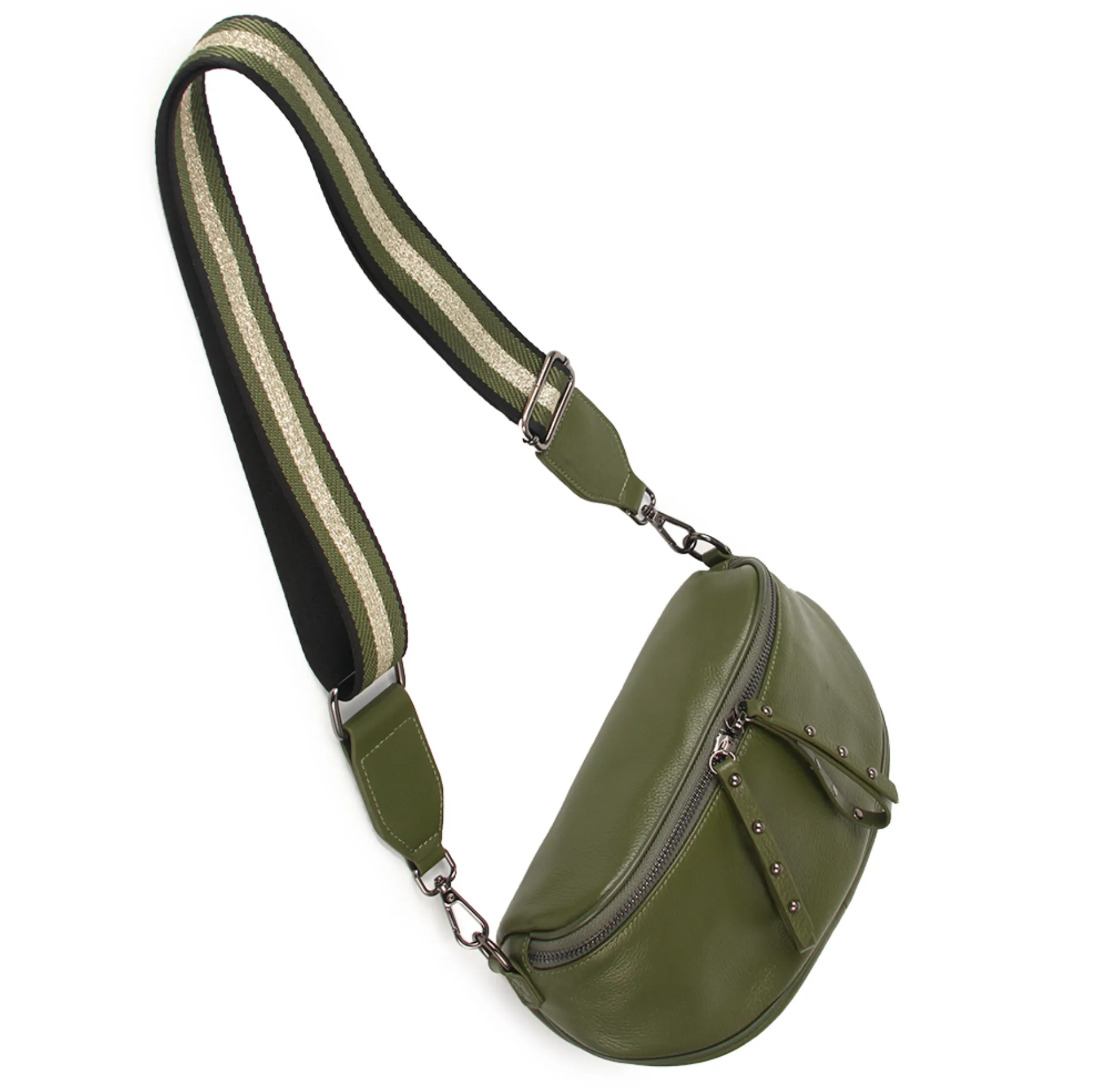 Hi Ho & Co New Rocker Bag Army/Gunmetal