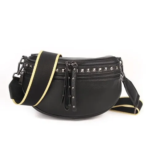 Hi Ho & Co Obsessed bag Black Studded Gunmetal