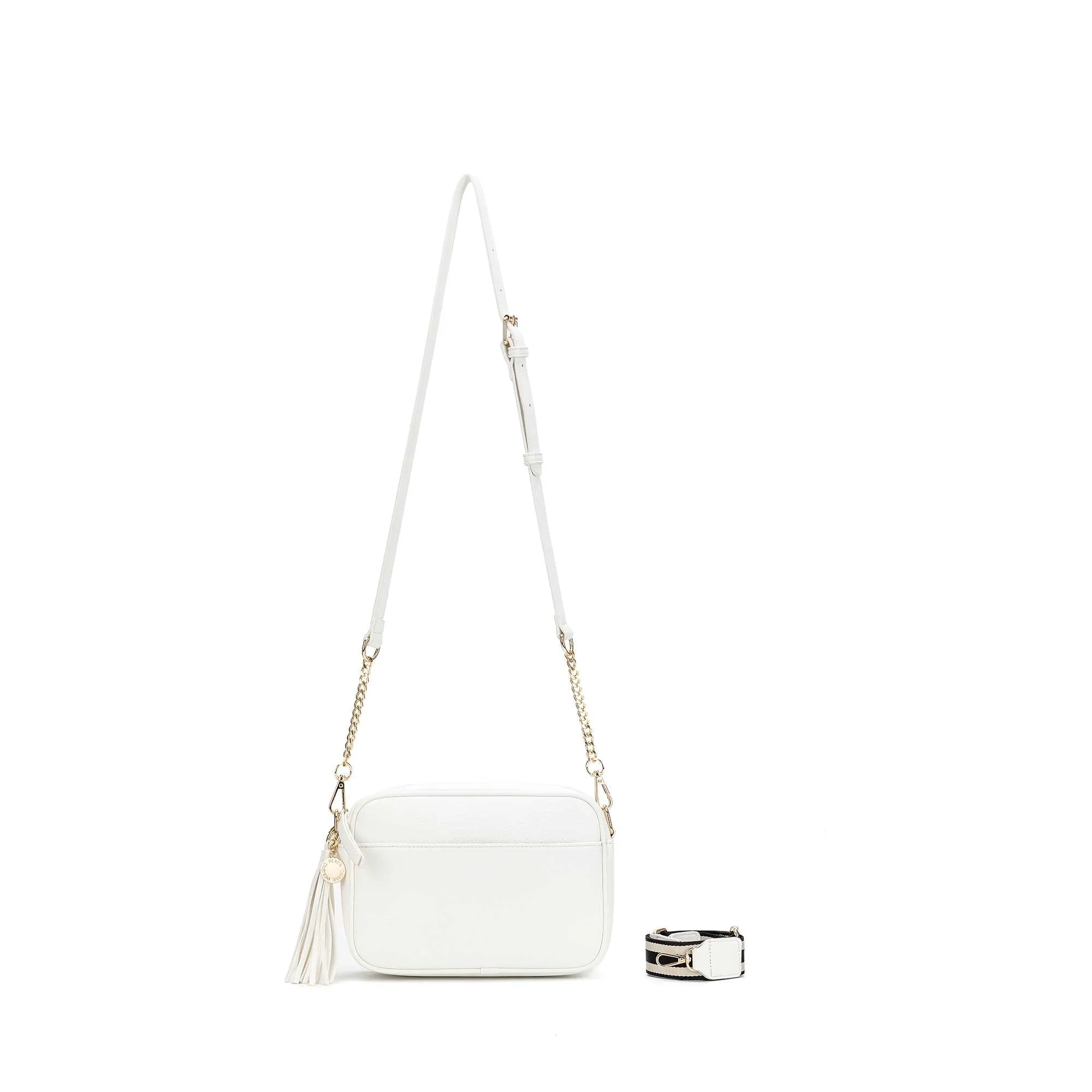 Indie White Crossbody Bag