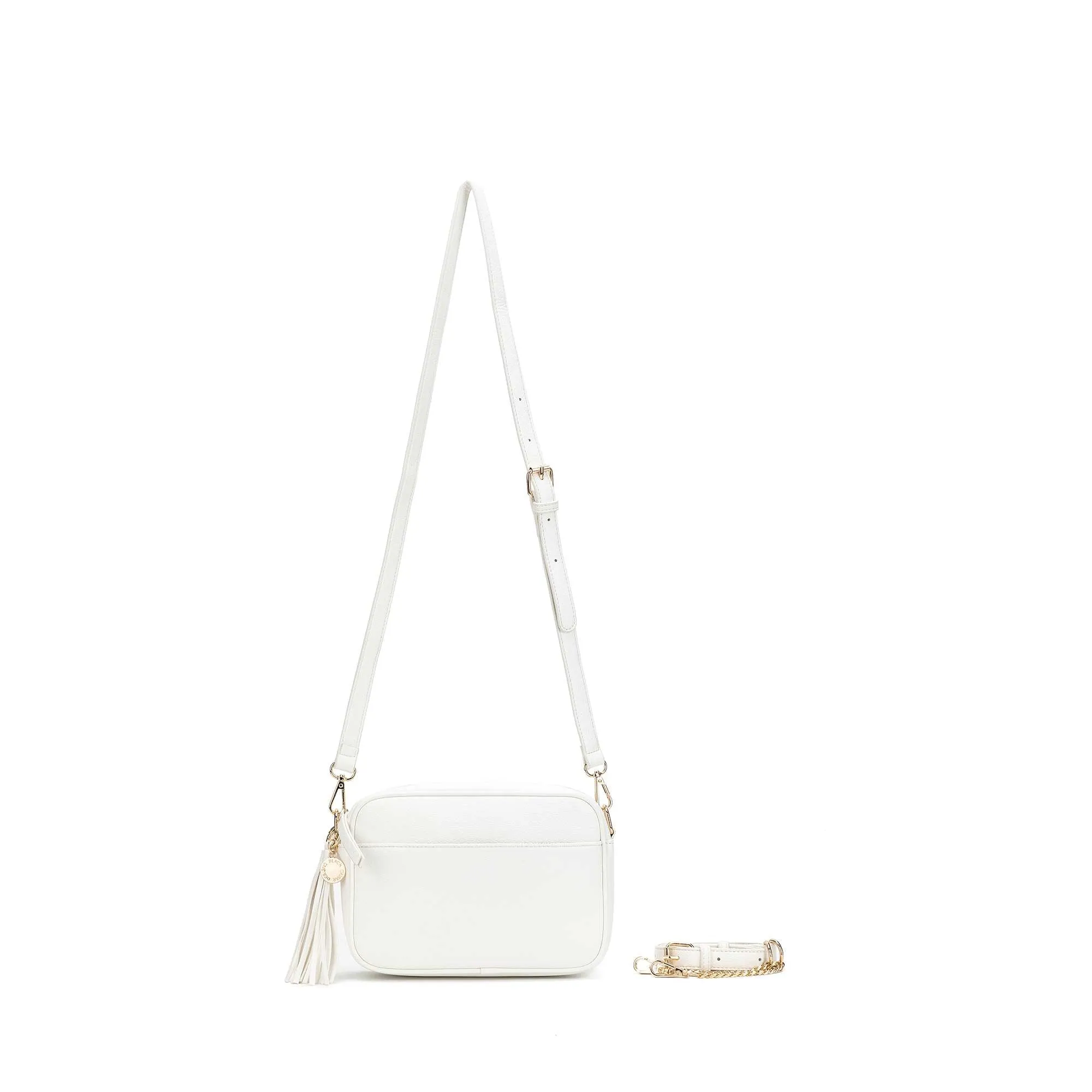 Indie White Crossbody Bag