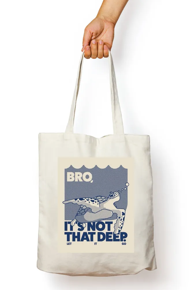 It's Not That Deep Abstract Tote Bag