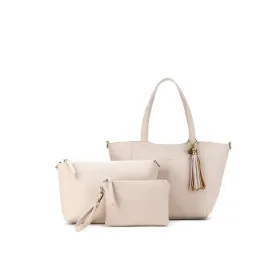 Liana 3 Piece Handbag Set Oatmeal