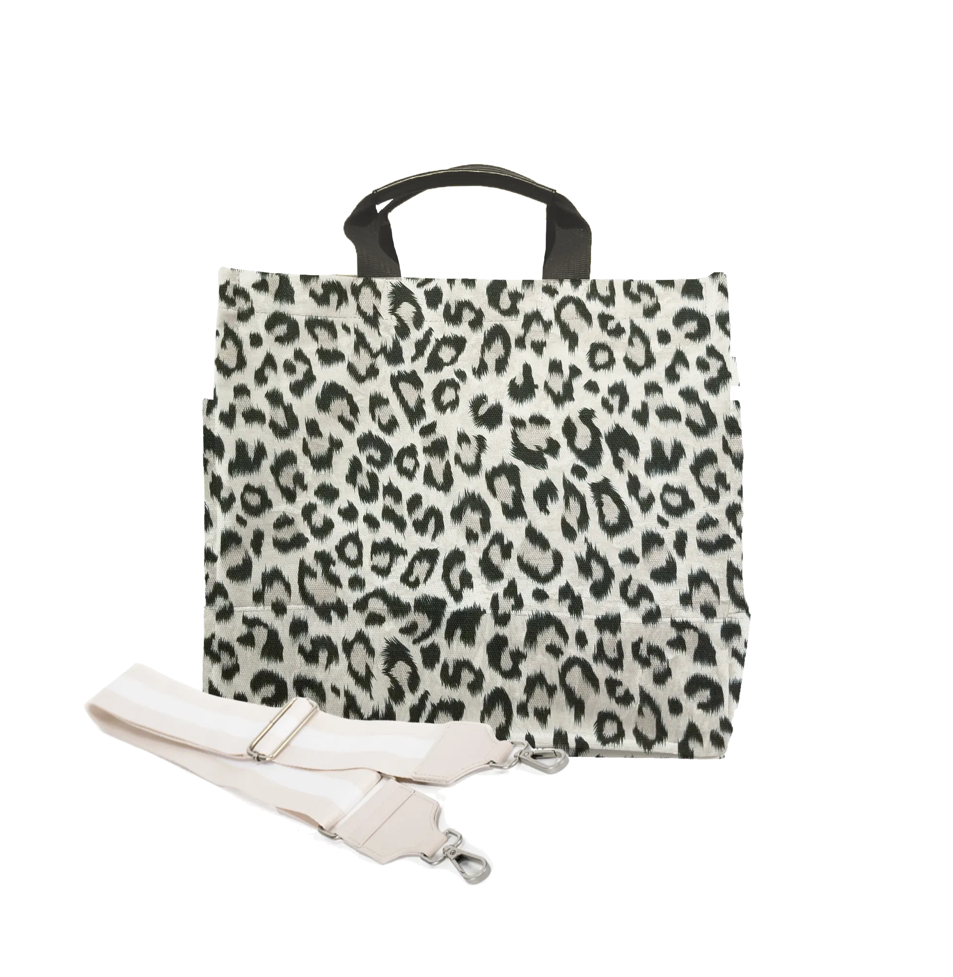 Luxe North South Bag: Leopard