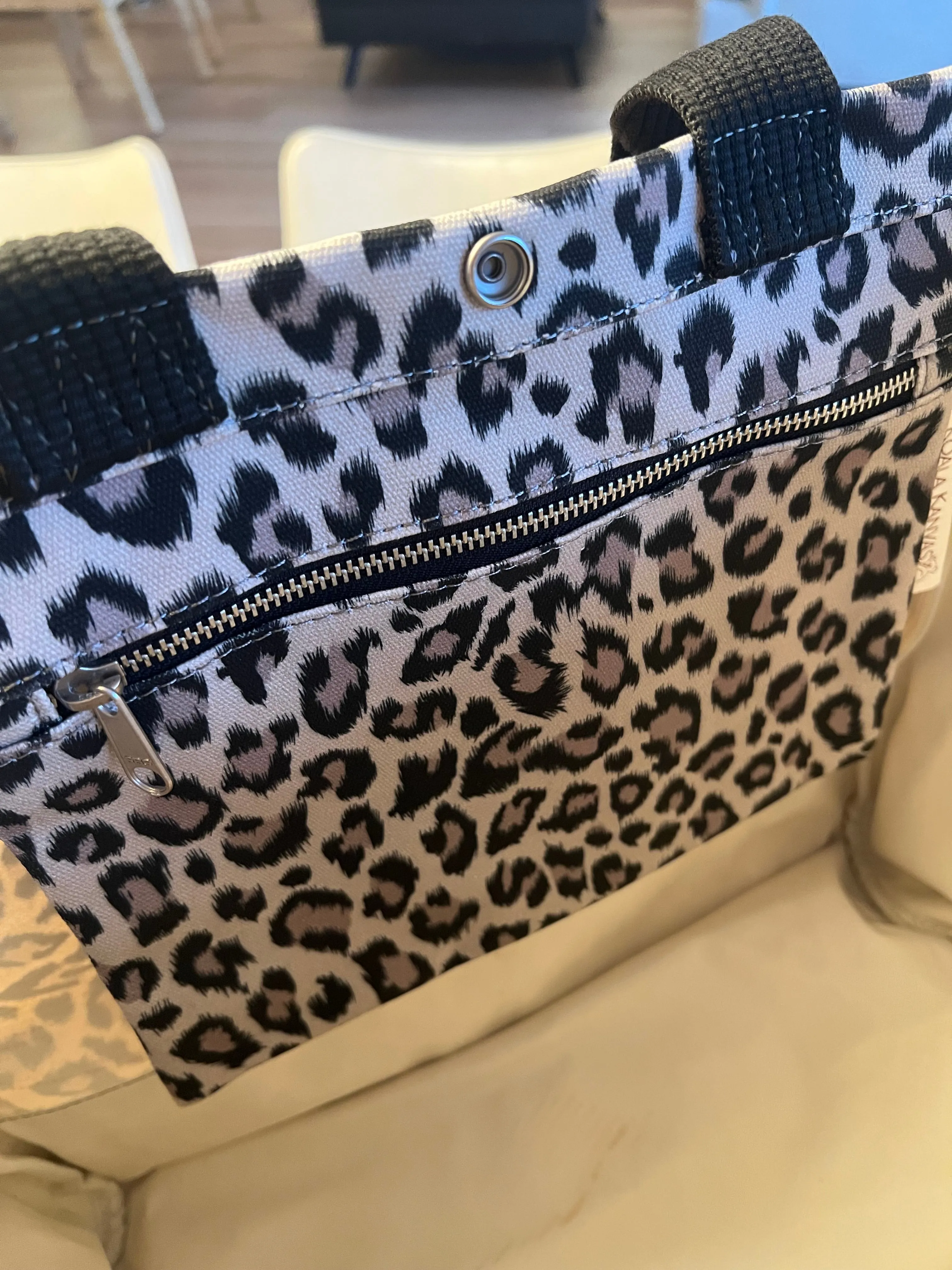 Luxe North South Bag: Leopard