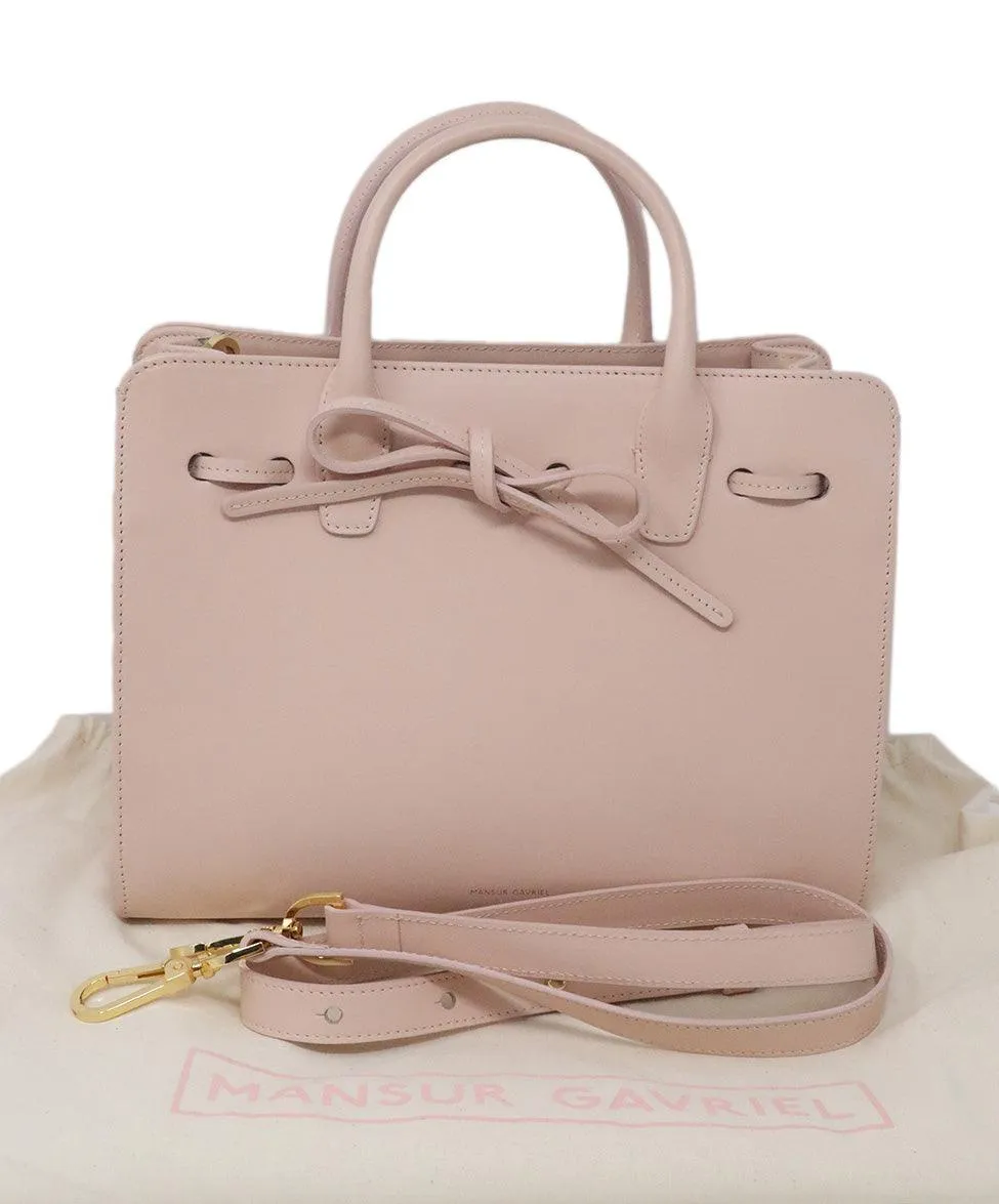 Mansur Gavriel Pink Leather Tote