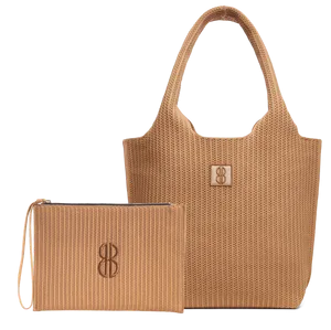 medium - Buckthorn Stripe Tote With Pouch