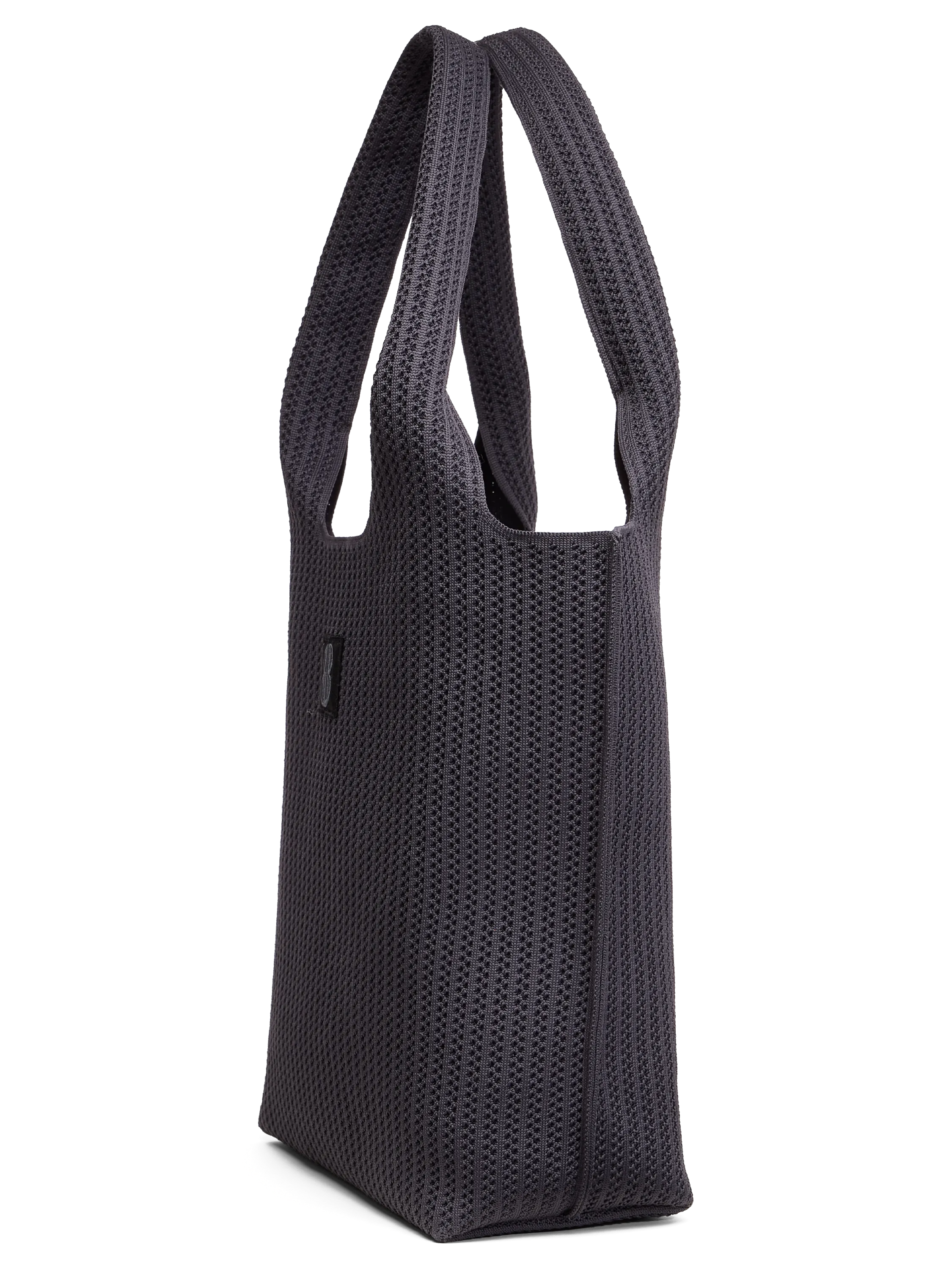 medium - Charcoal Stripe Tote With Pouch