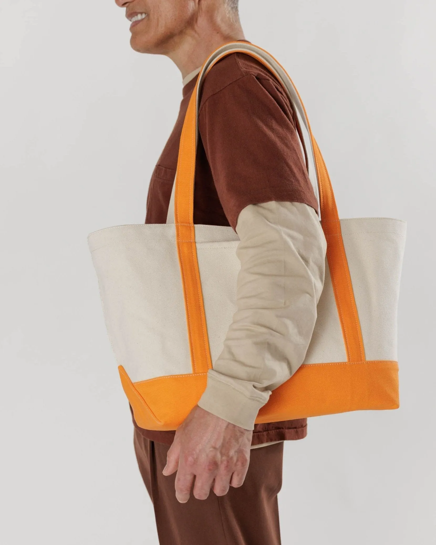 Medium Heavyweight Canvas Tote - Tangerine