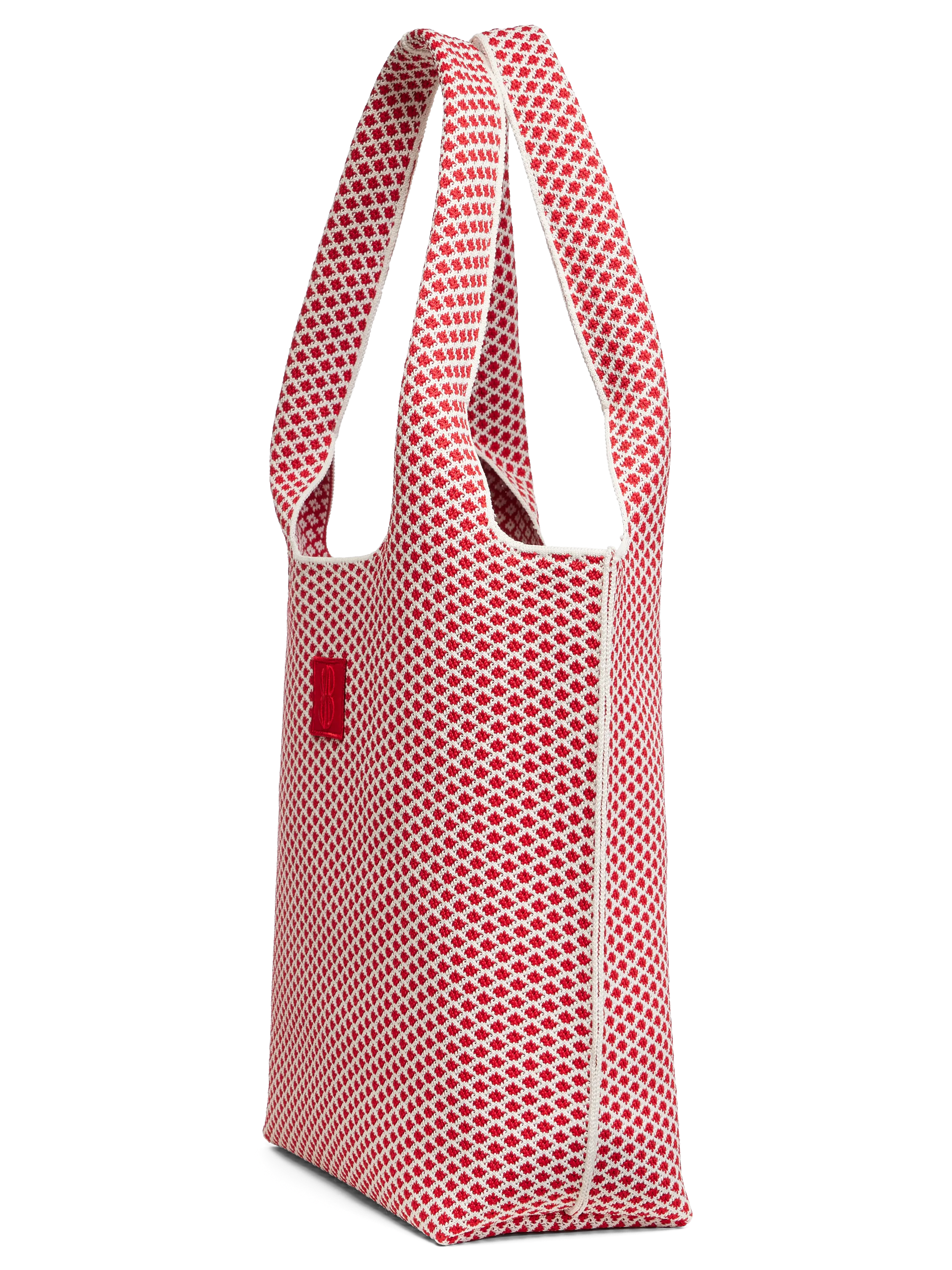 medium - Red Diamond Tote With Pouch