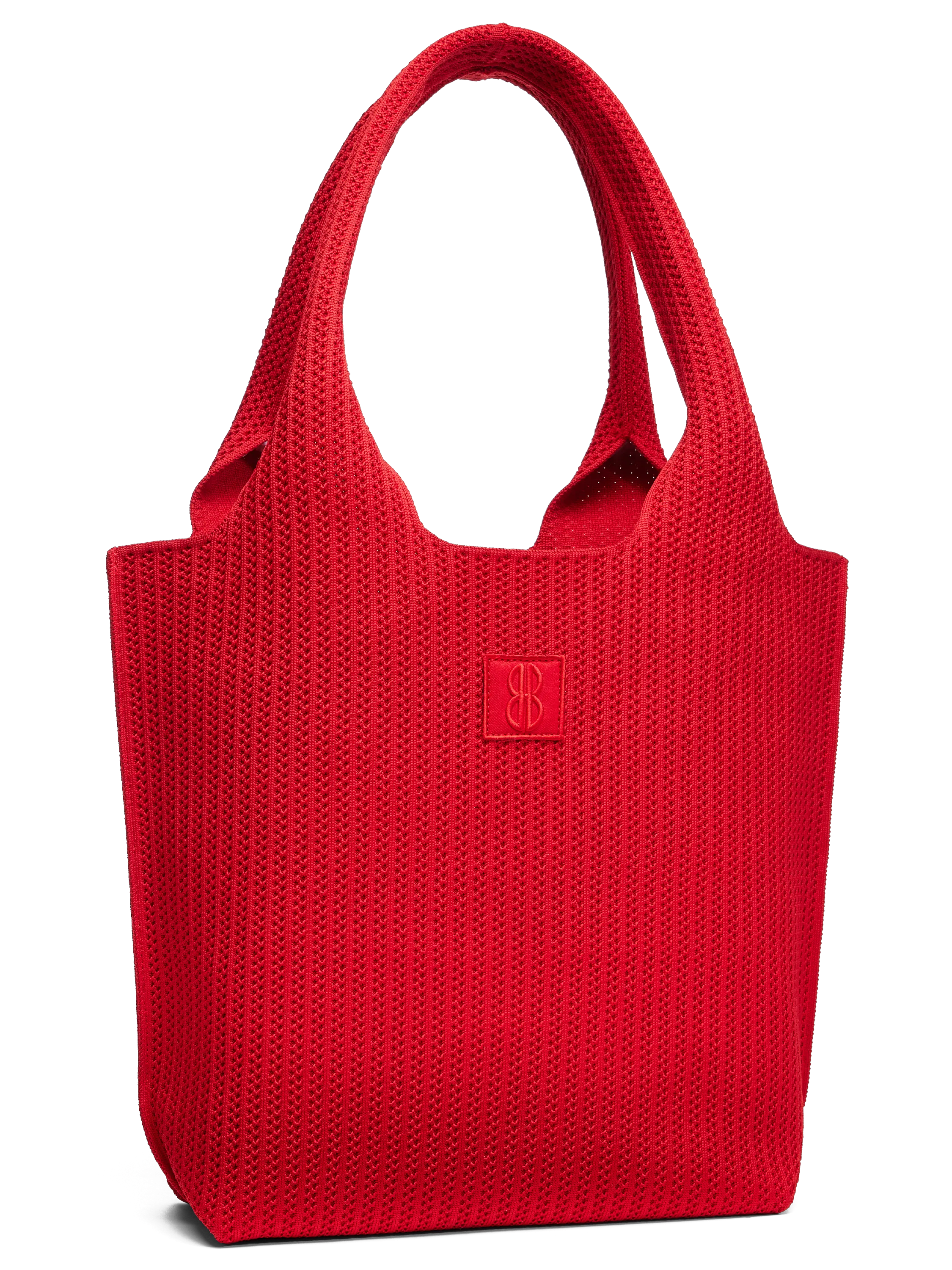 Medium - Red Stripe Tote With Pouch