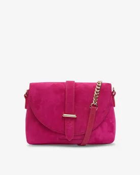 Mini Audrey - Hot Pink Suede