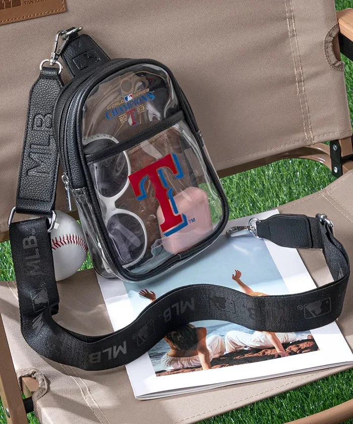 MLB Texas Rangers Clear Mini Sling Stadium Bag