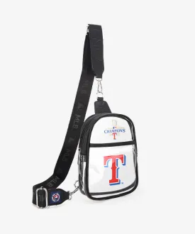 MLB Texas Rangers Clear Mini Sling Stadium Bag