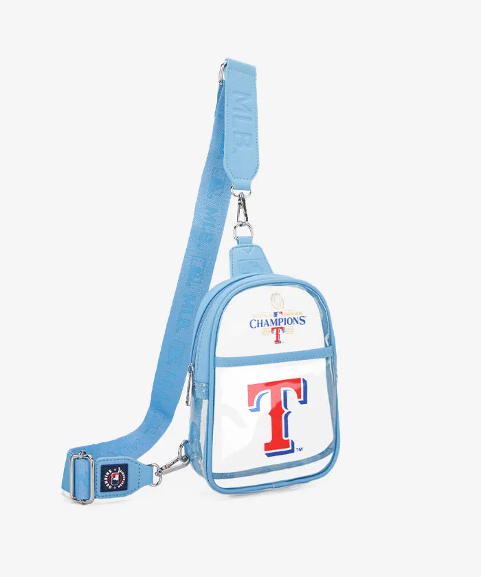 MLB Texas Rangers Clear Mini Sling Stadium Bag