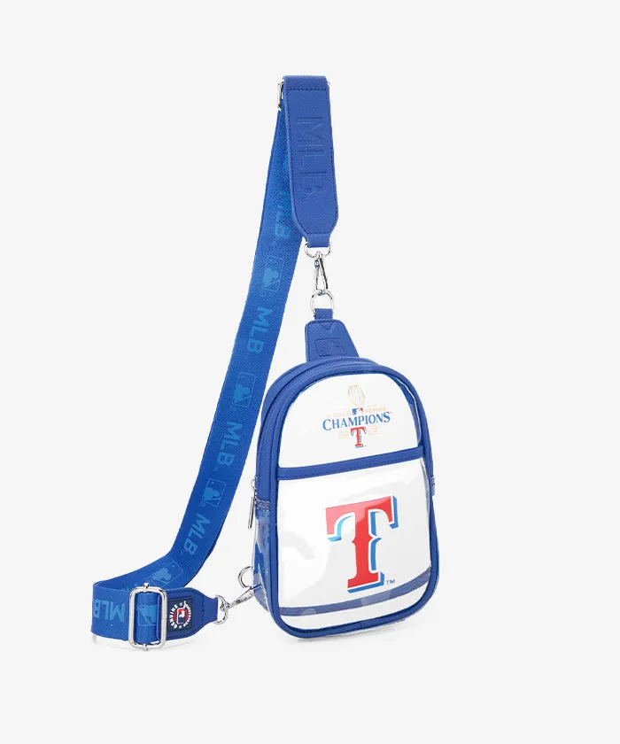 MLB Texas Rangers Clear Mini Sling Stadium Bag