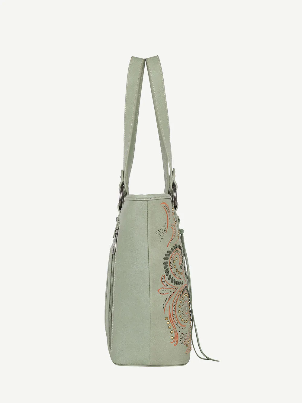 Montana West Cut-out Floral Embossed Concealed Carry Tote