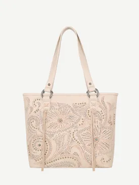 Montana West Cut-out Floral Embossed Concealed Carry Tote