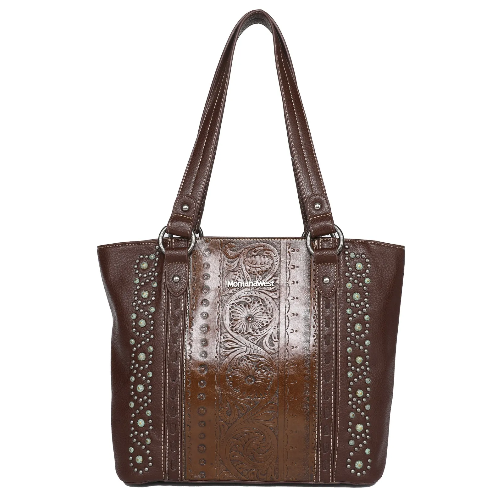 Montana West Floral Embossed Concealed Carry Tote