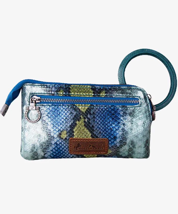 Montana West Snake-Skin Wristlet