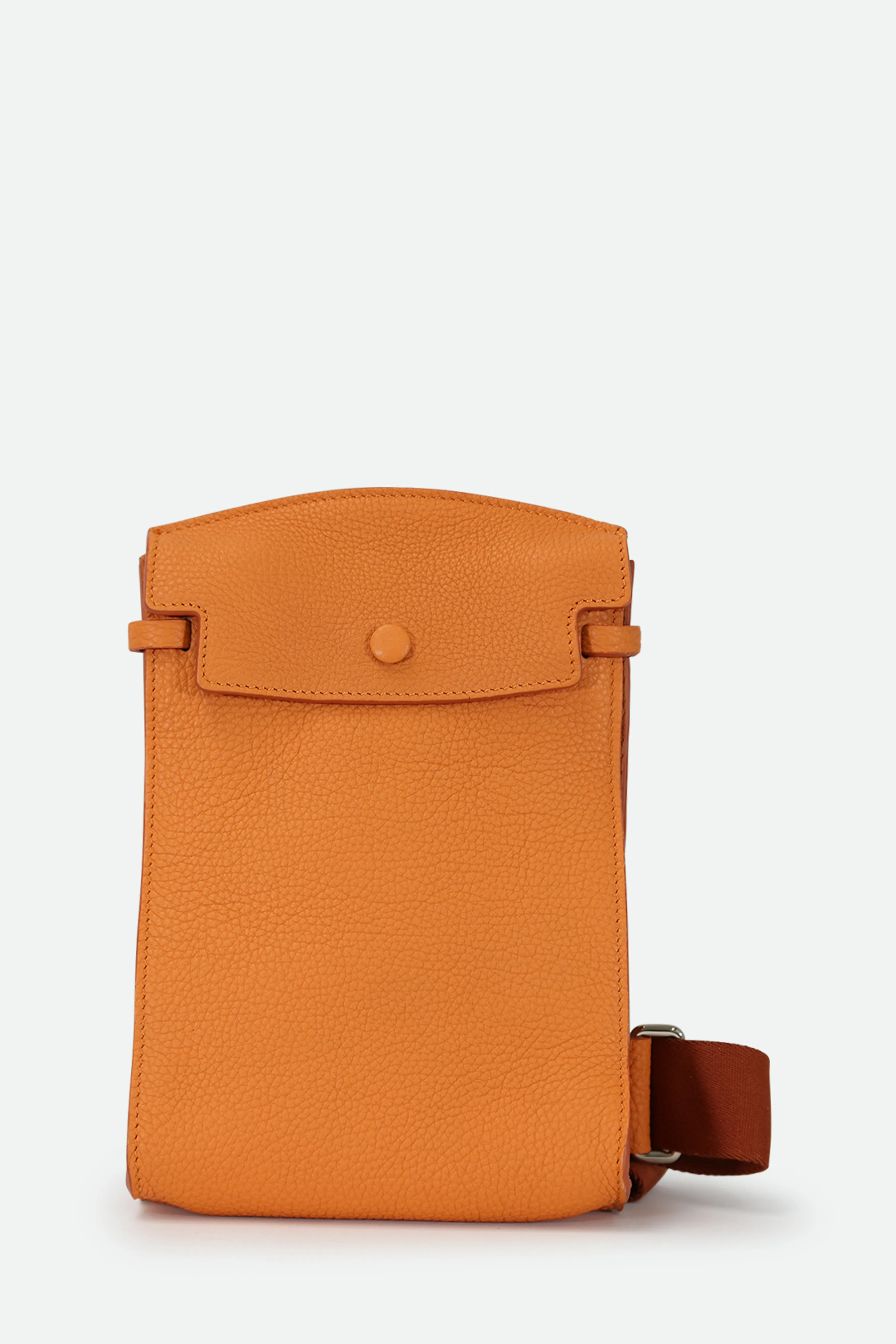 MONZA ITALIAN LEATHER CROSSBODY ORANGE