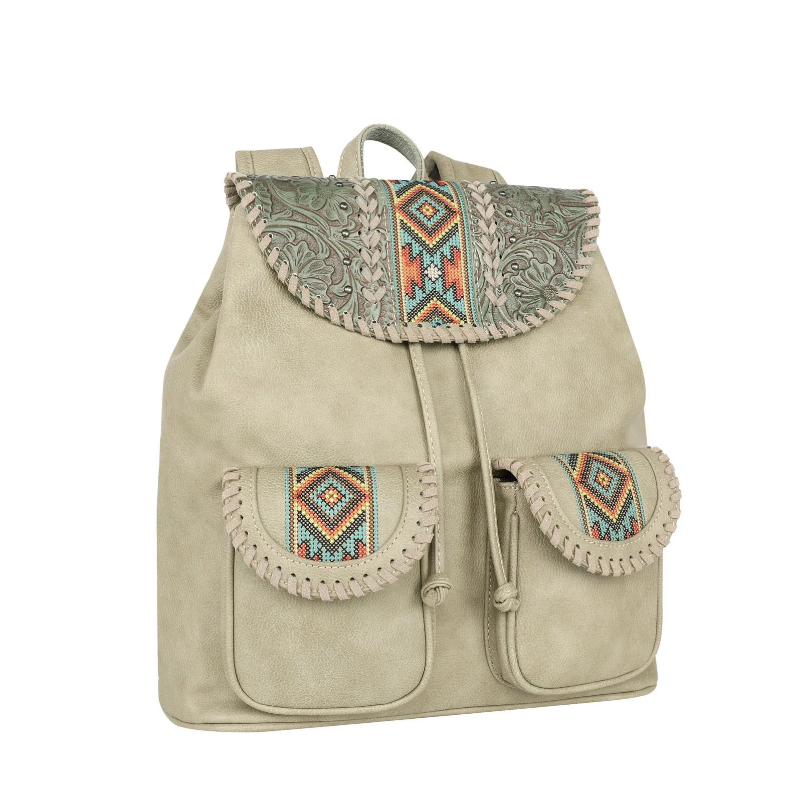 MW1142G-9110 Montana West Tooled Collection Backpack