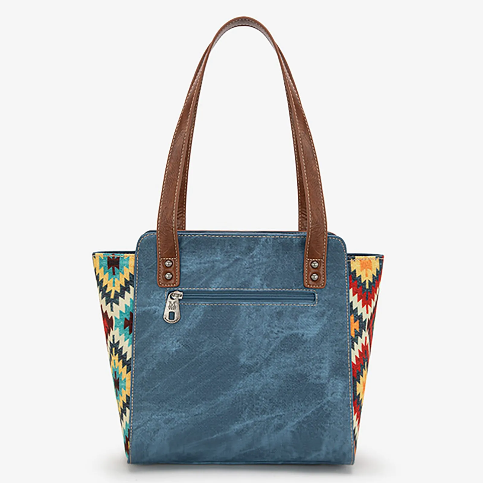 MW1210-8250 Montana West Aztec Jean Denim Collection Tote